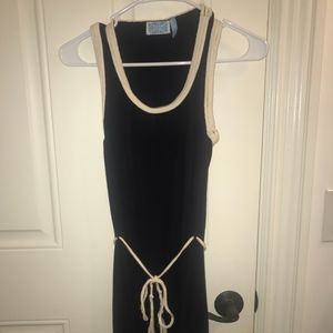 Survival Racerback Rope Tie and Trimmed Dress